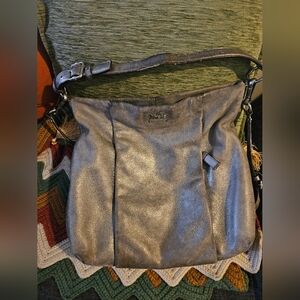 Coach Madison Isabelle metallic leather shoulder bag